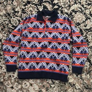 Zara Men's Multicolor Patterned Sweater